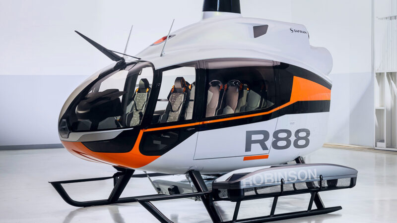 Robinson anunciou o lançamento do novo helicóptero R88